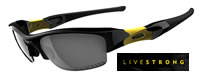 Oakley Flak Jacket XLJ Livestrong Jet Black / Black Iridium (12-791)